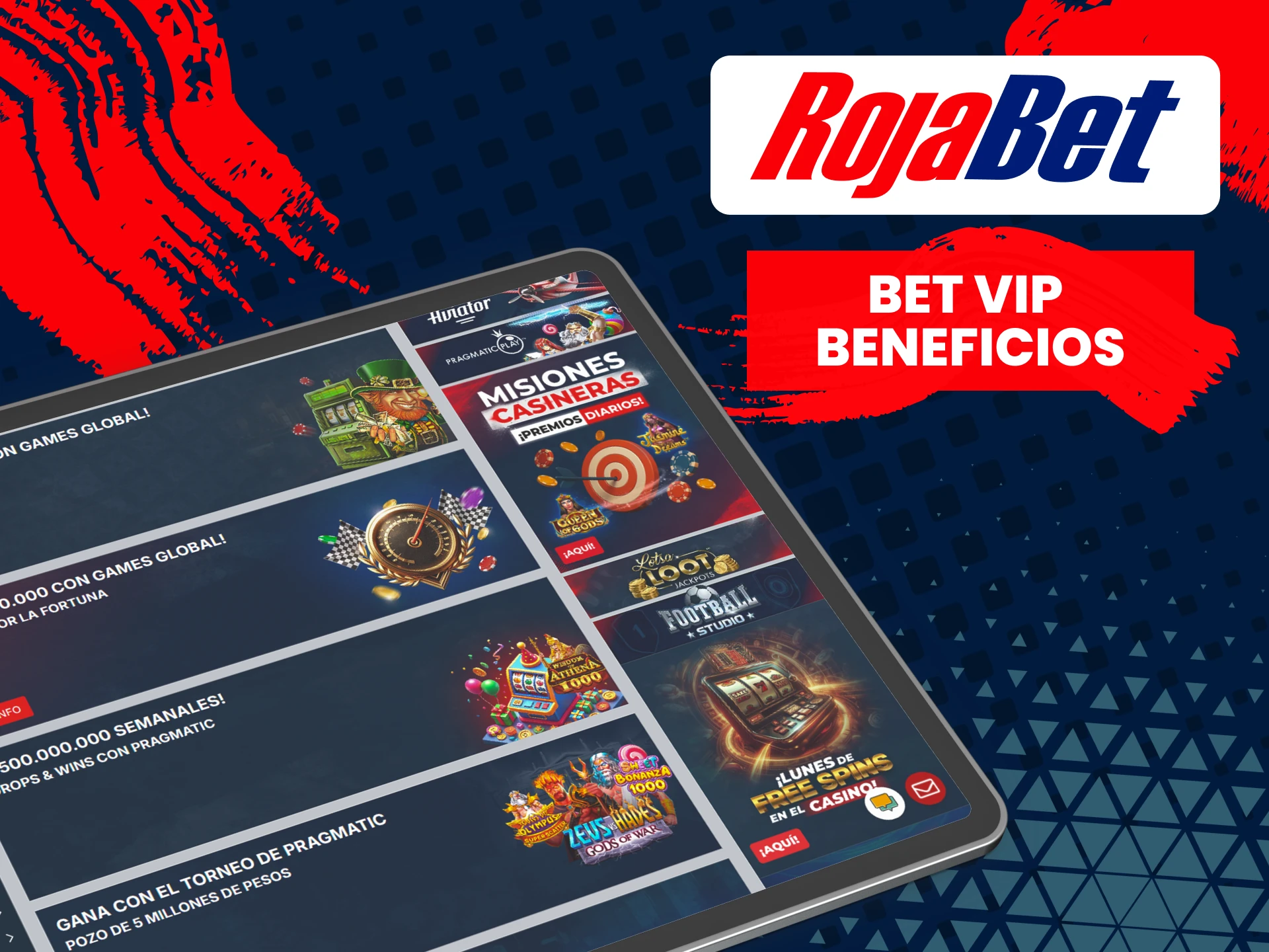 Obtenga bonos VIP de Rojabet.