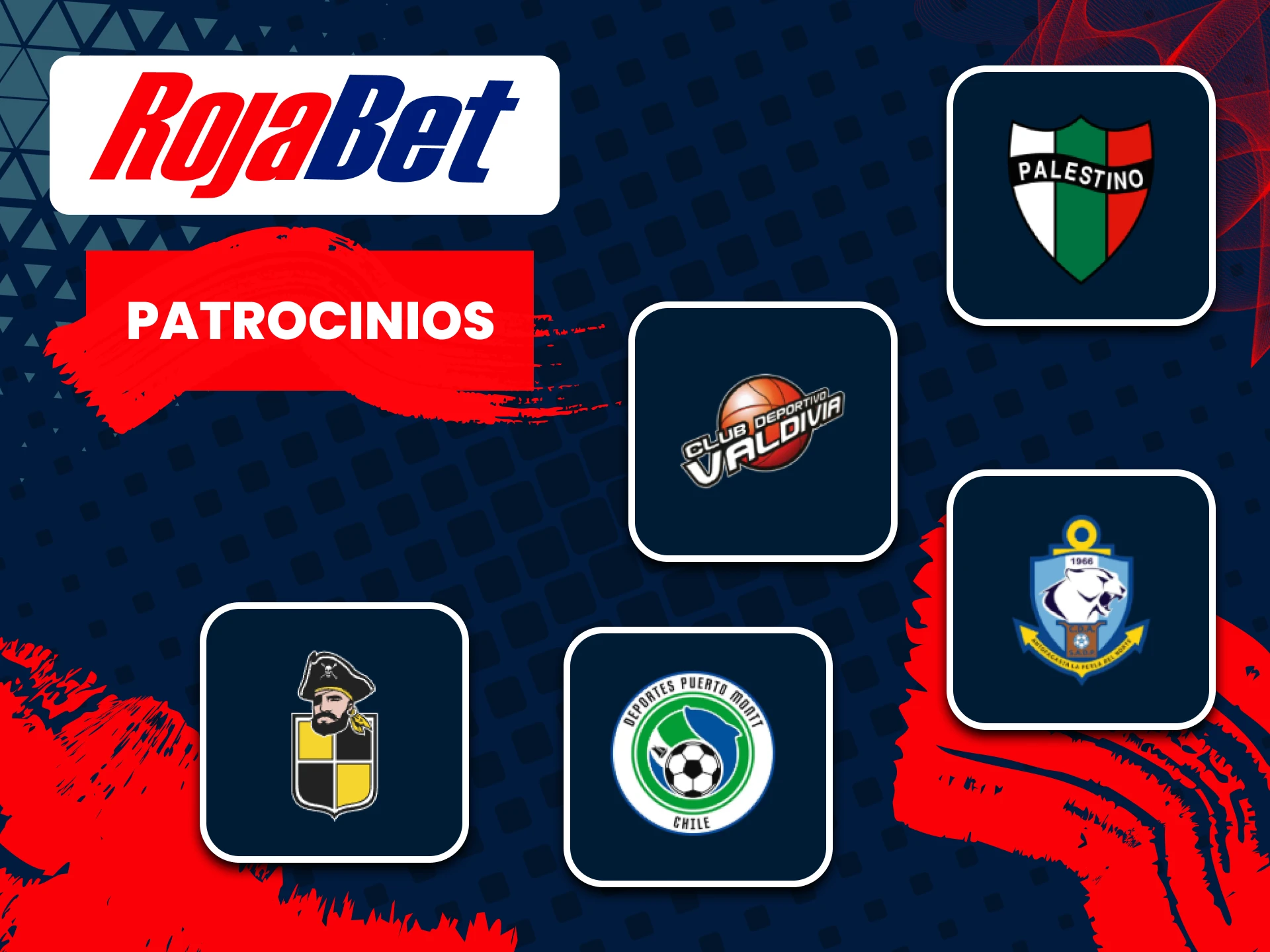 Te contamos quiénes son los patrocinadores de la web de Rojabet.
