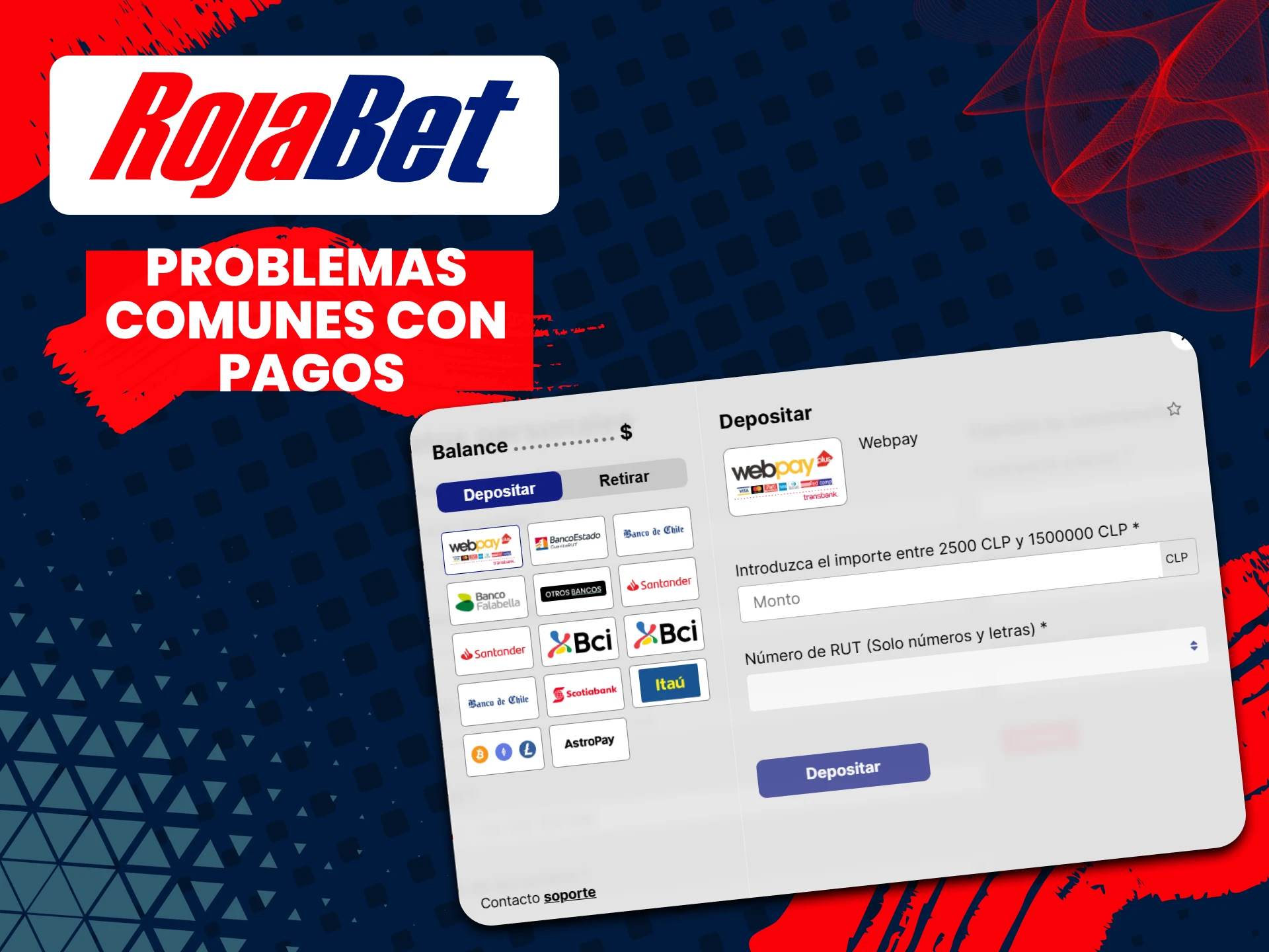 Explora posibles problemas de transacciones en Rojabet.