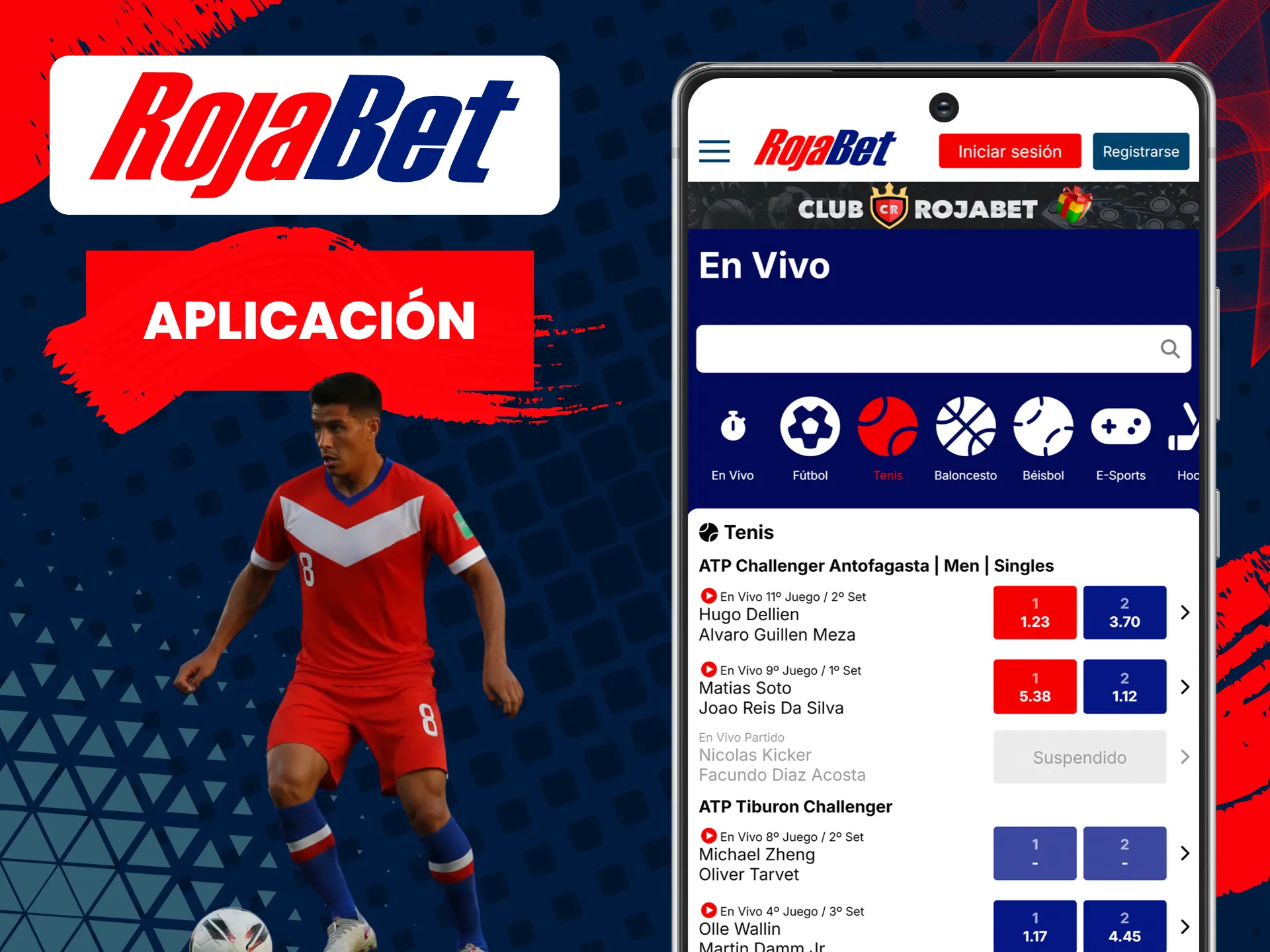 Utiliza tu smartphone para apostar en eventos deportivos en vivo con Rojabet.