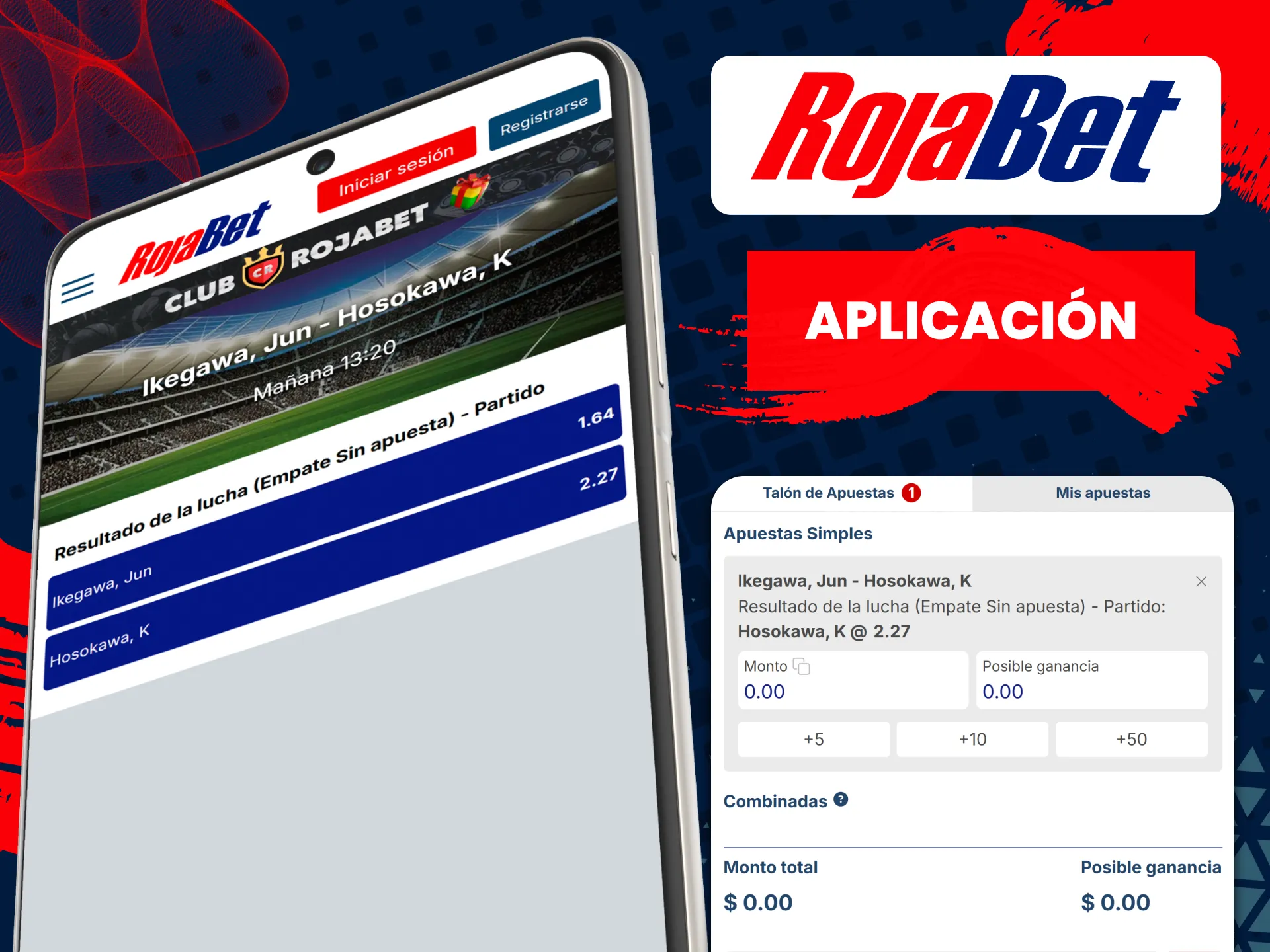 Para apostar en boxeo puedes utilizar la aplicación Rojabet.
