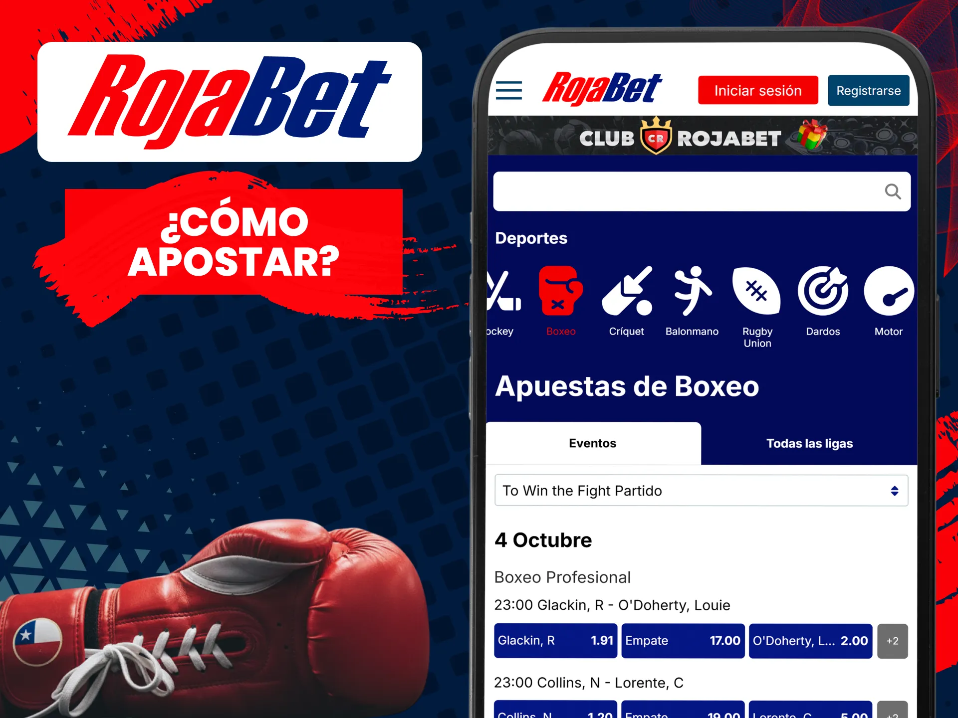 Hay algunos pasos que debes seguir para realizar tus apuestas de boxeo en Rojabet.