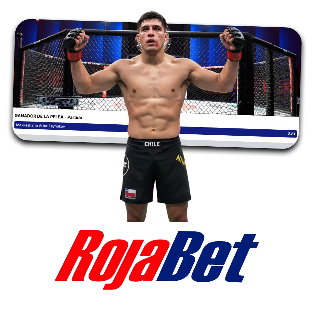 No puedes equivocarte al apostar en UFC y MMA en Rojabet.