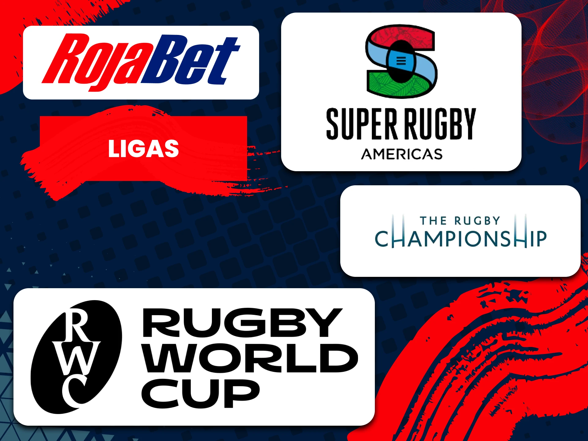 Las mejores ligas de rugby se recogen para apostar en Rojabet.