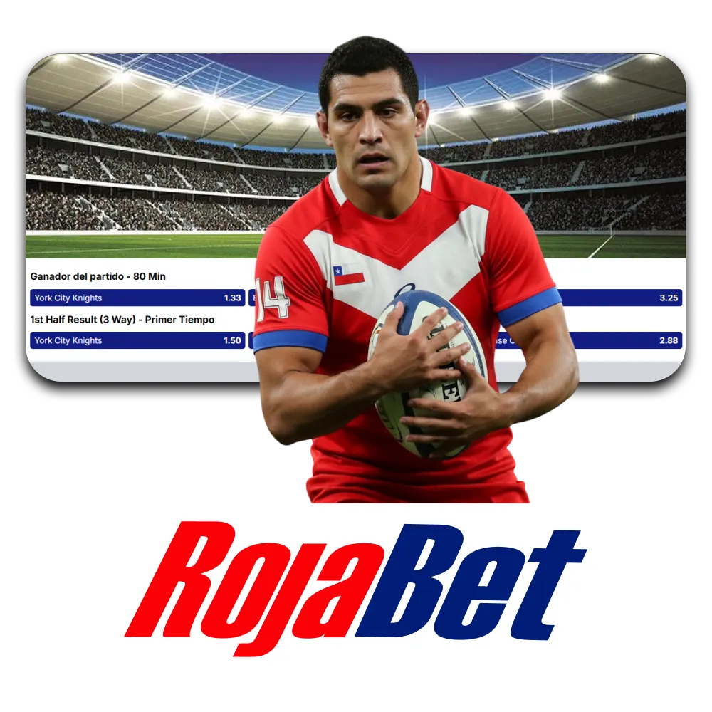 Recomendamos elegir el rugby para las apuestas deportivas de Rojabet.