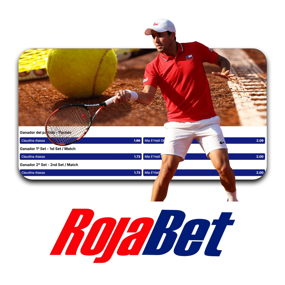 Para apuestas de tenis, recomendamos elegir Rojabet.