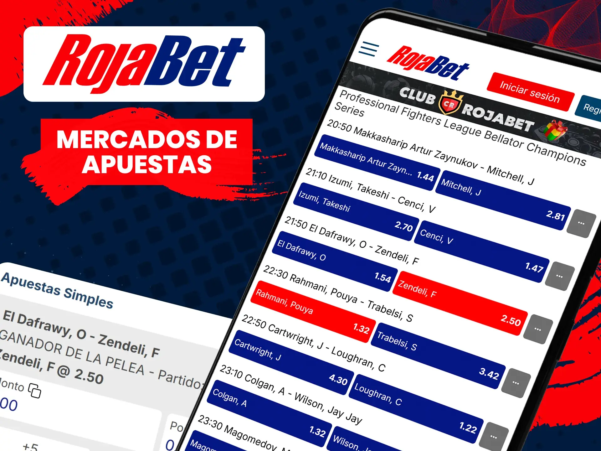 Rojabet ofrece una amplia gama de beneficios para apostar en UFC y MMA.